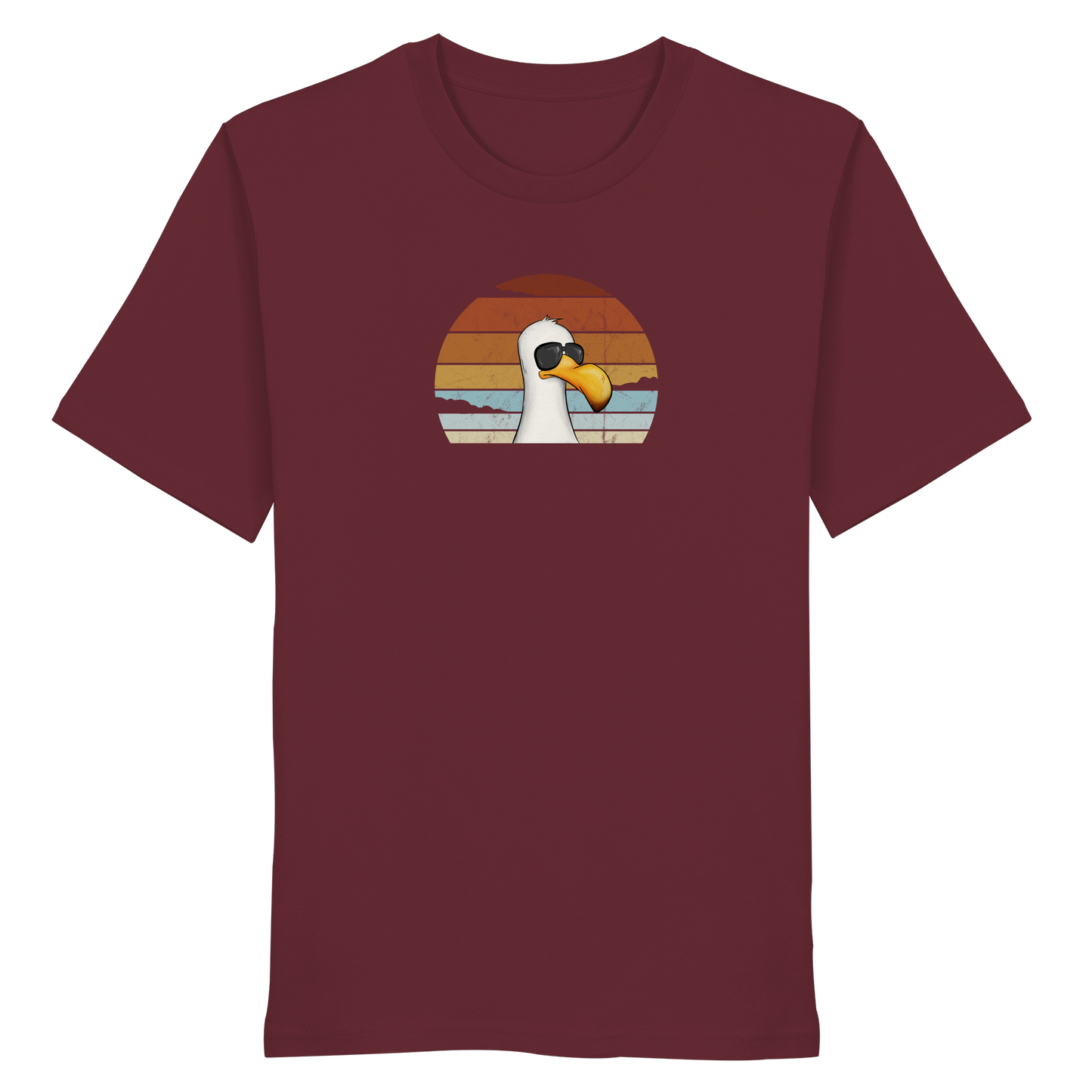 Cool lässige Retro Möwe - Organic Shirt