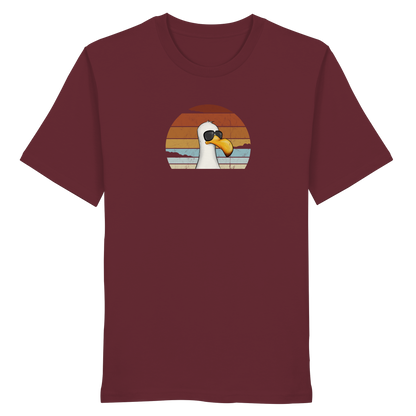 Cool lässige Retro Möwe - Organic Shirt