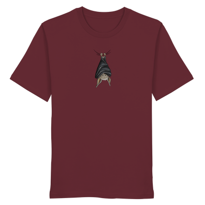 Lustig chillende Fledermaus - Organic Shirt
