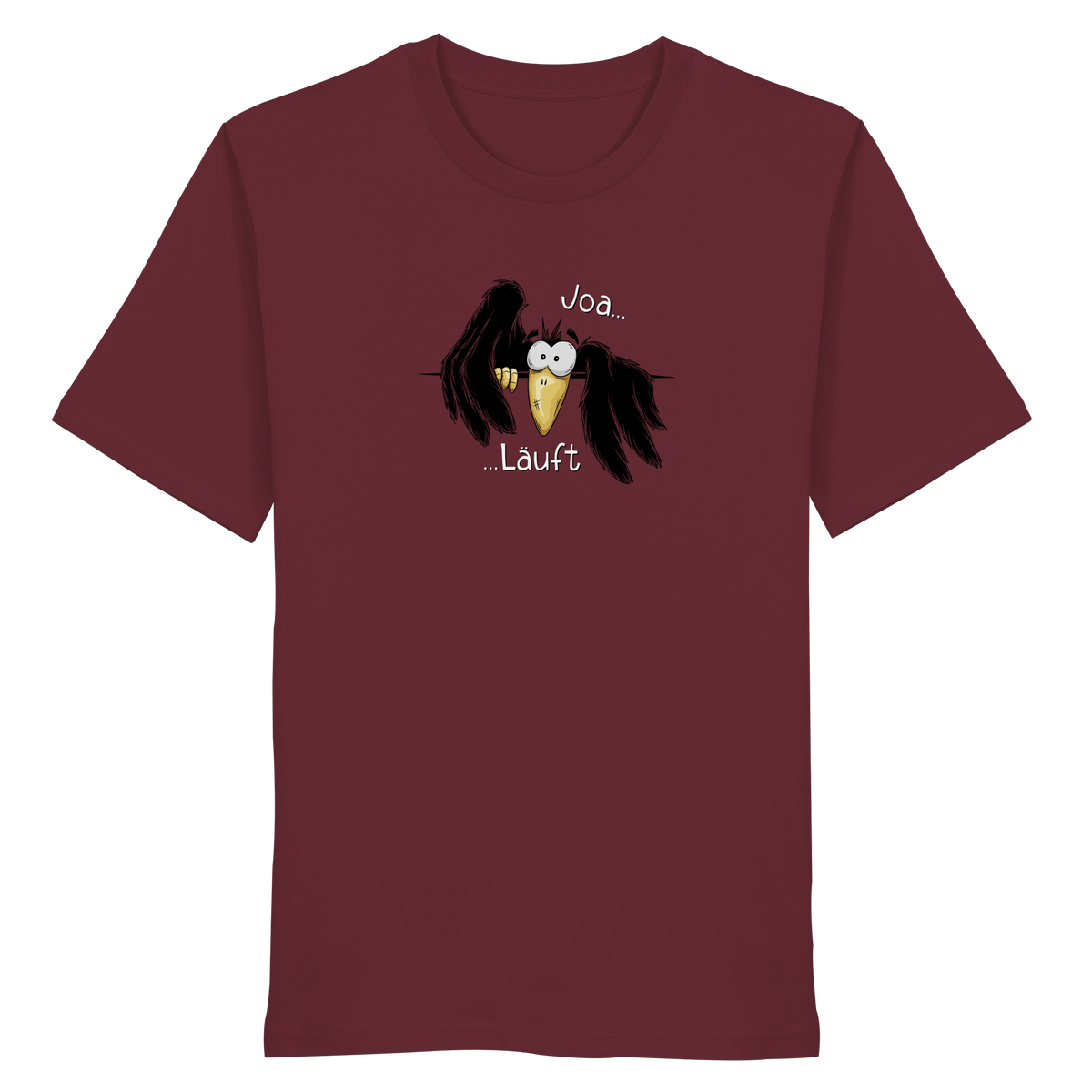 Joa Läuft Krähe gechillter Rabe - Organic Shirt