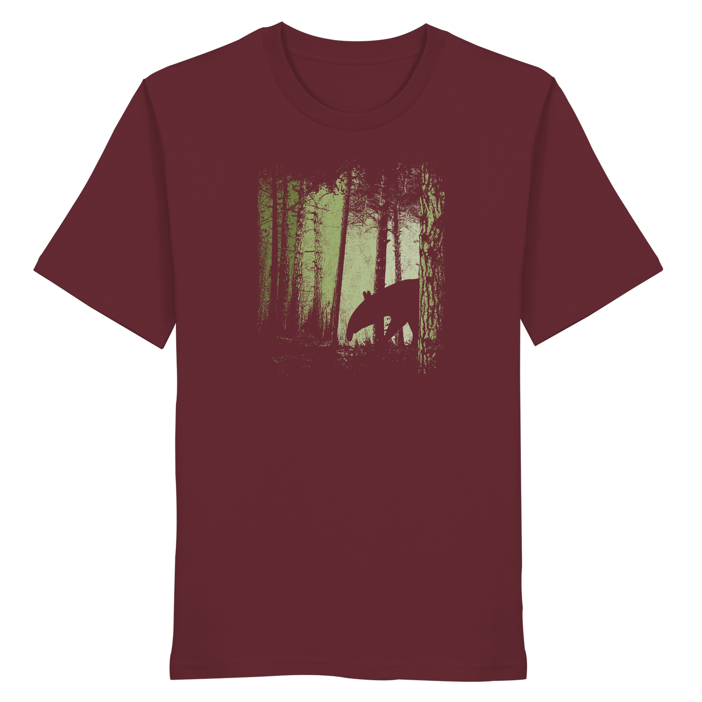 Lässiger Tapir im Zwielicht Wald - Organic Shirt