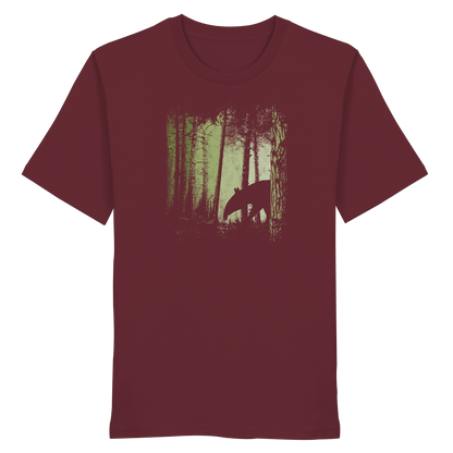 Lässiger Tapir im Zwielicht Wald - Organic Shirt