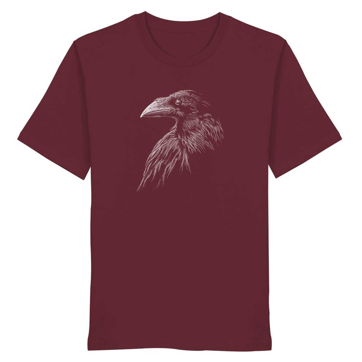 Kritzelkunst Rabe Krähe - Organic Shirt