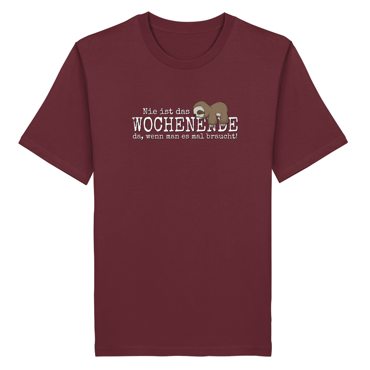Kawaii Faultier Wochenende - Organic Shirt
