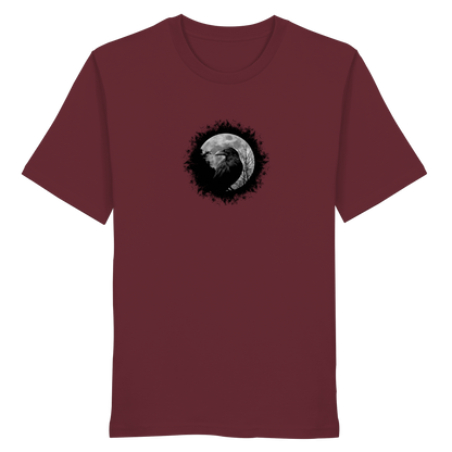 Schwarzer Rabe bei Vollmond  - Organic Shirt