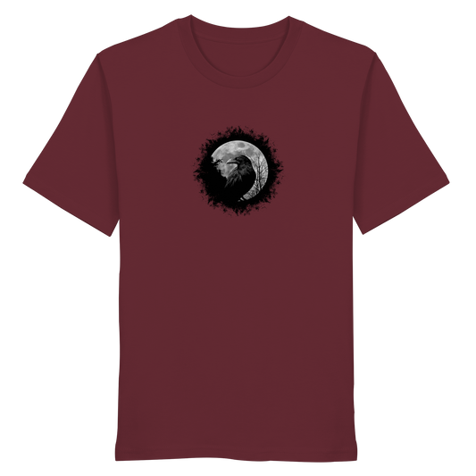 Schwarzer Rabe bei Vollmond  - Organic Shirt