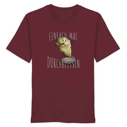 Einfach mal Durchbeissen Biber - Organic Shirt