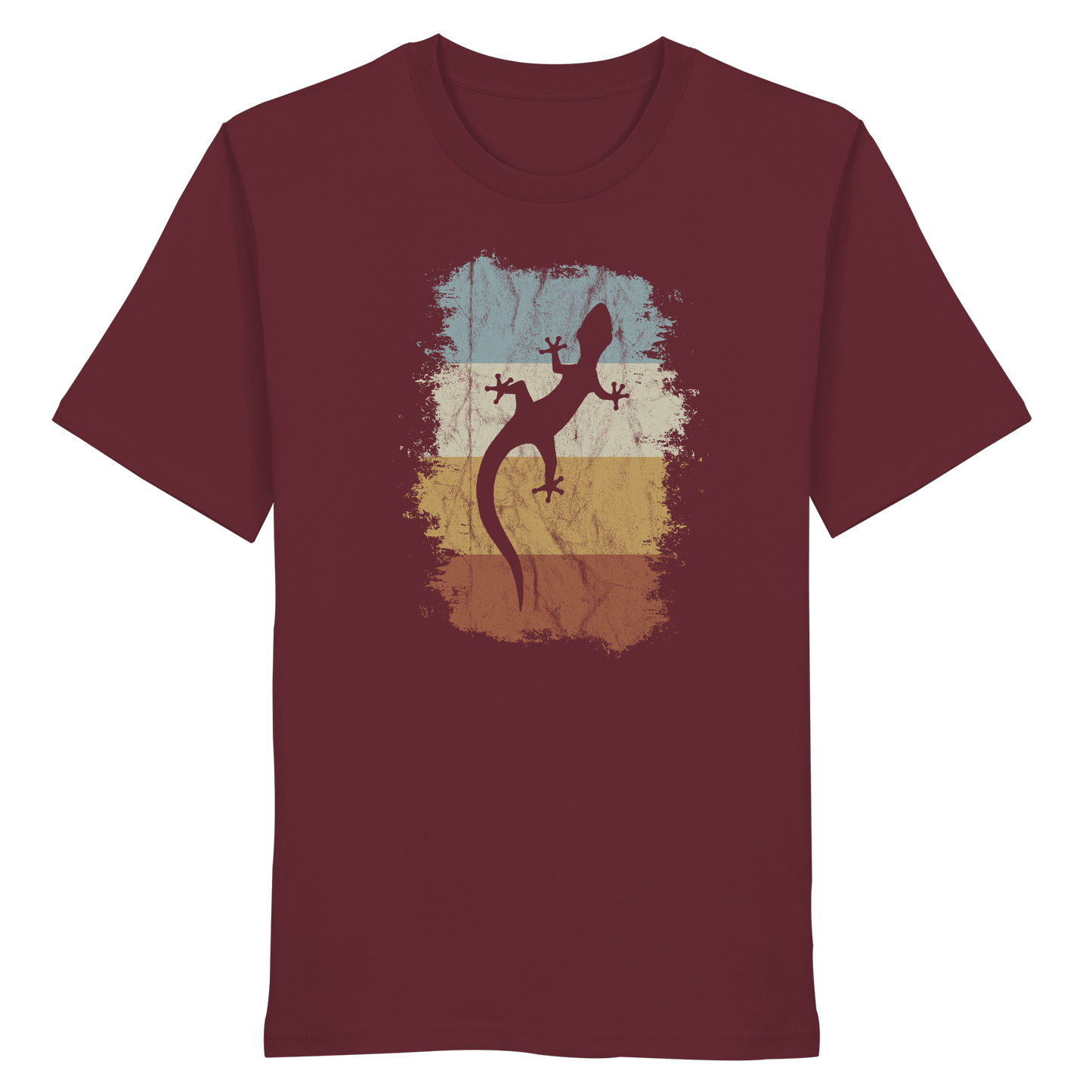 Retro Gecko Salamander Silhouette - Organic Shirt