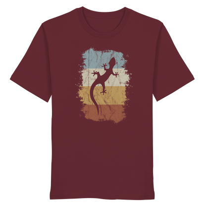 Retro Gecko Salamander Silhouette - Organic Shirt