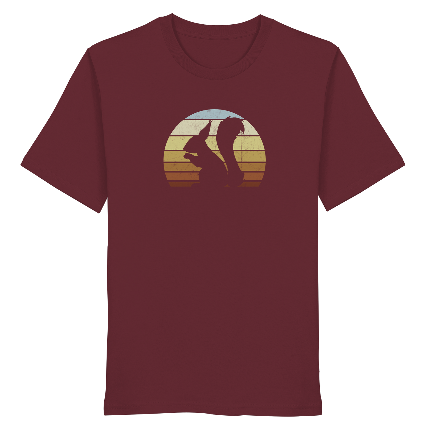 Retro Eichhörnchen Silhouette - Organic Shirt