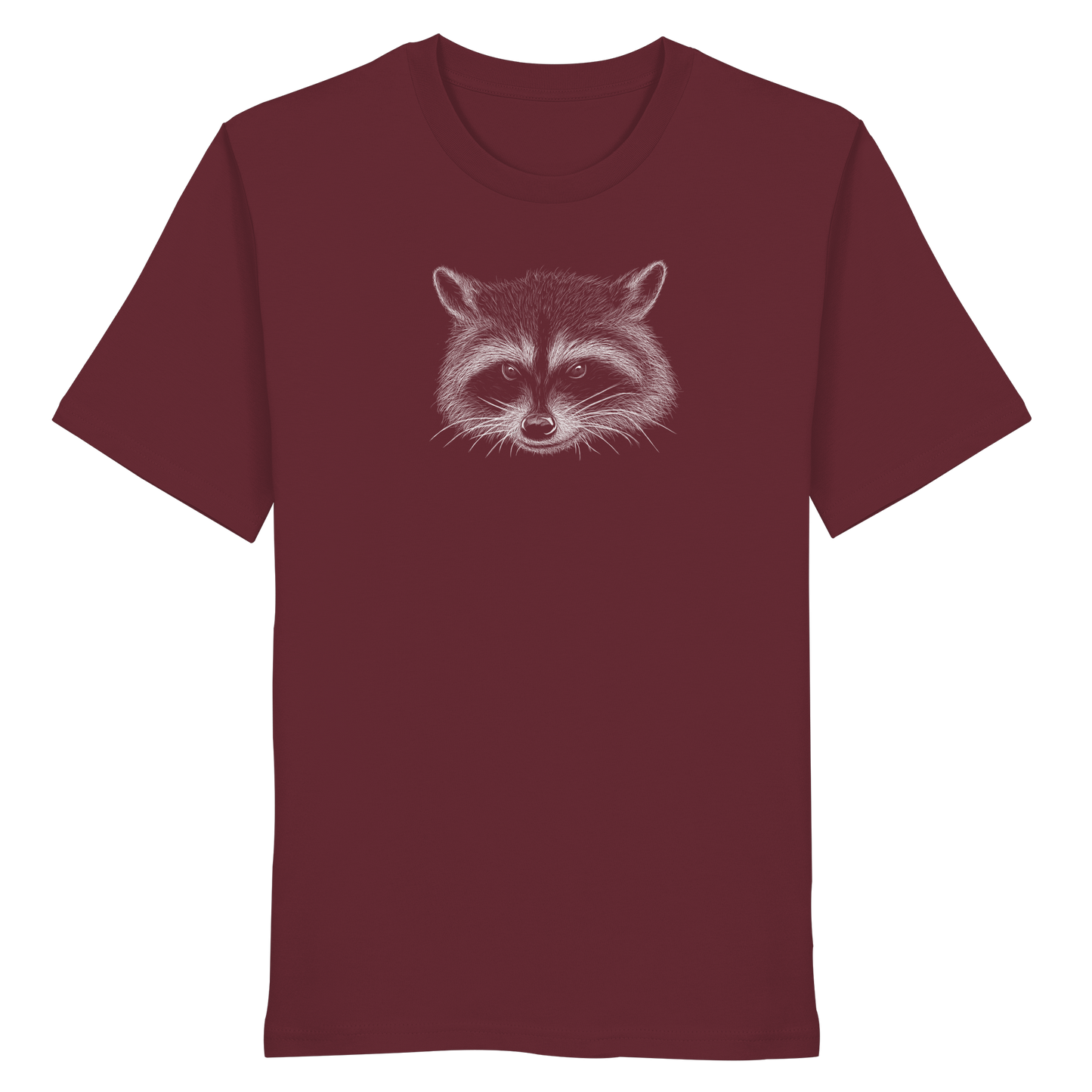 Waschbär Illustration Kritzelkunst - Organic Shirt