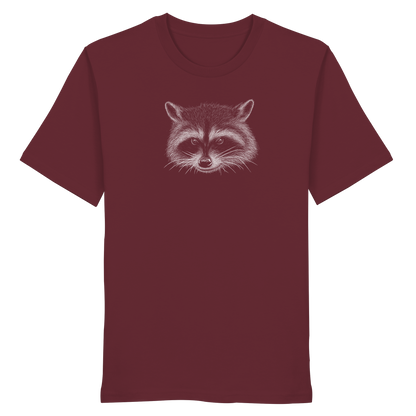 Waschbär Illustration Kritzelkunst - Organic Shirt