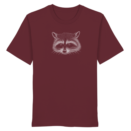 Waschbär Illustration Kritzelkunst - Organic Shirt
