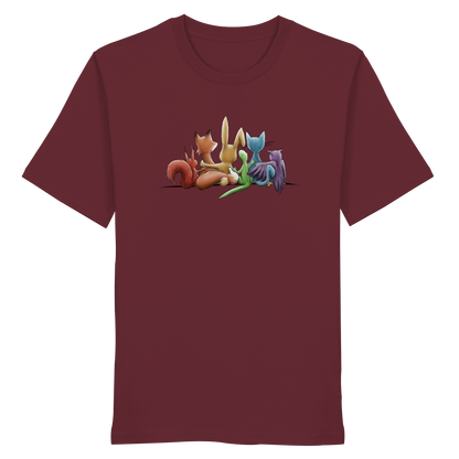 Regenbogen Tiere für Freundschaft, Toleranz und Vielfalt - Organic Shirt