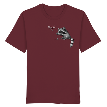 Nope! Frecher verwegener Waschbär - Organic Shirt