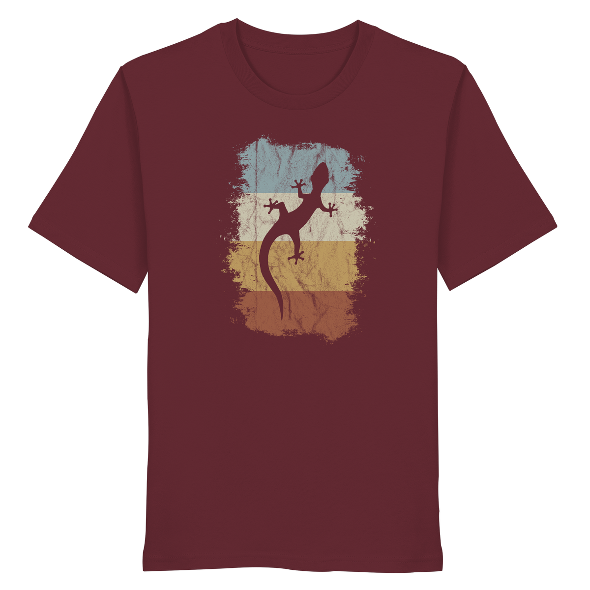 Retro Gecko Salamander Silhouette - Organic Shirt