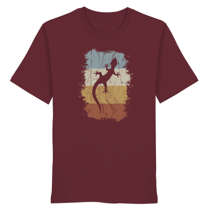 Retro Gecko Salamander Silhouette - Organic Shirt