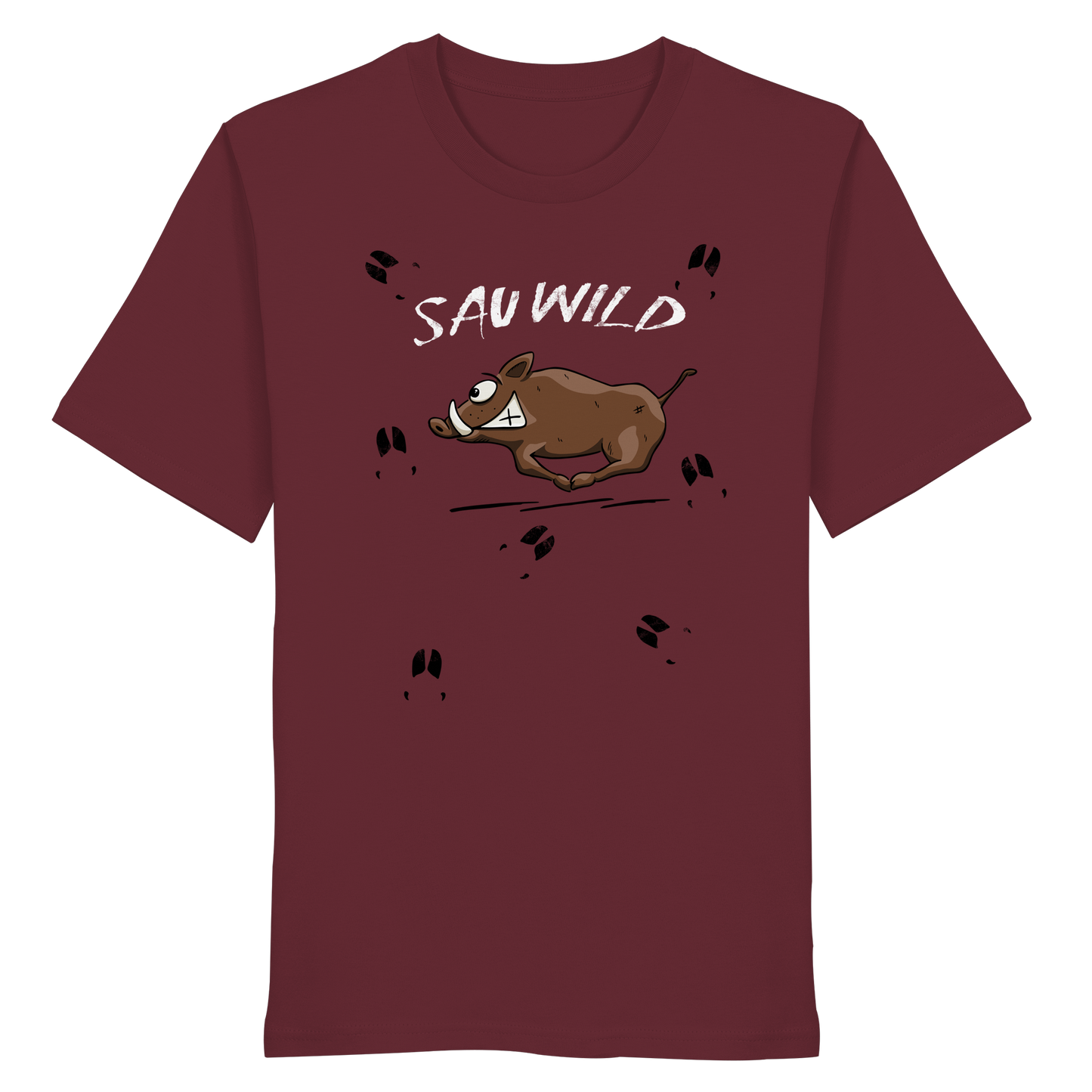 Sauwild wilde Sau | Wildschwein Keiler - Organic Shirt