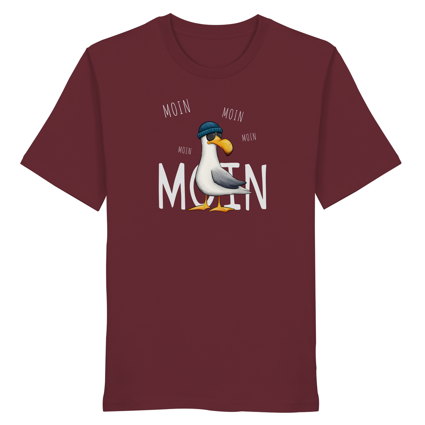 Moin Moin Lässige Hipster Möwe  - Organic Shirt