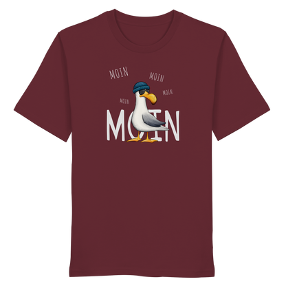 Moin Moin Lässige Hipster Möwe  - Organic Shirt