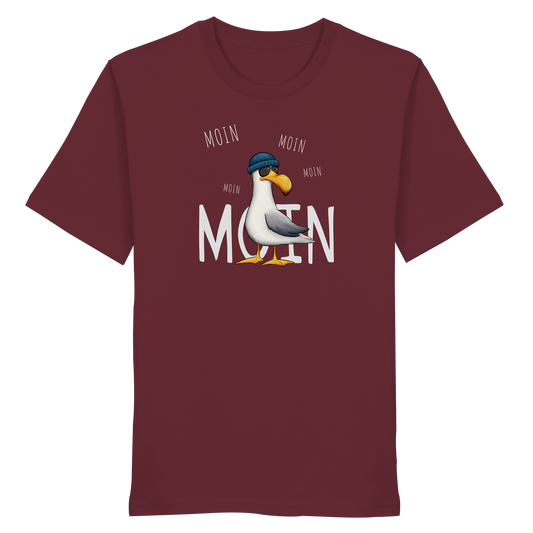 Moin Moin Lässige Hipster Möwe  - Organic Shirt