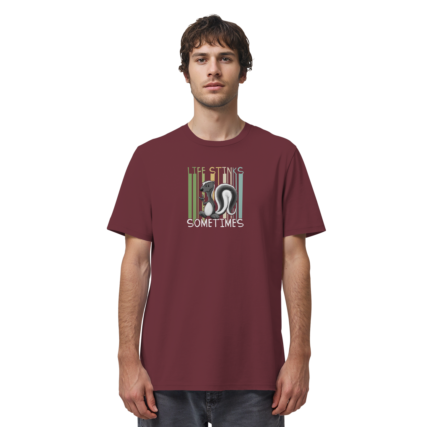 Life Stinks Sometimes Stinktier Weisheit - Organic Shirt