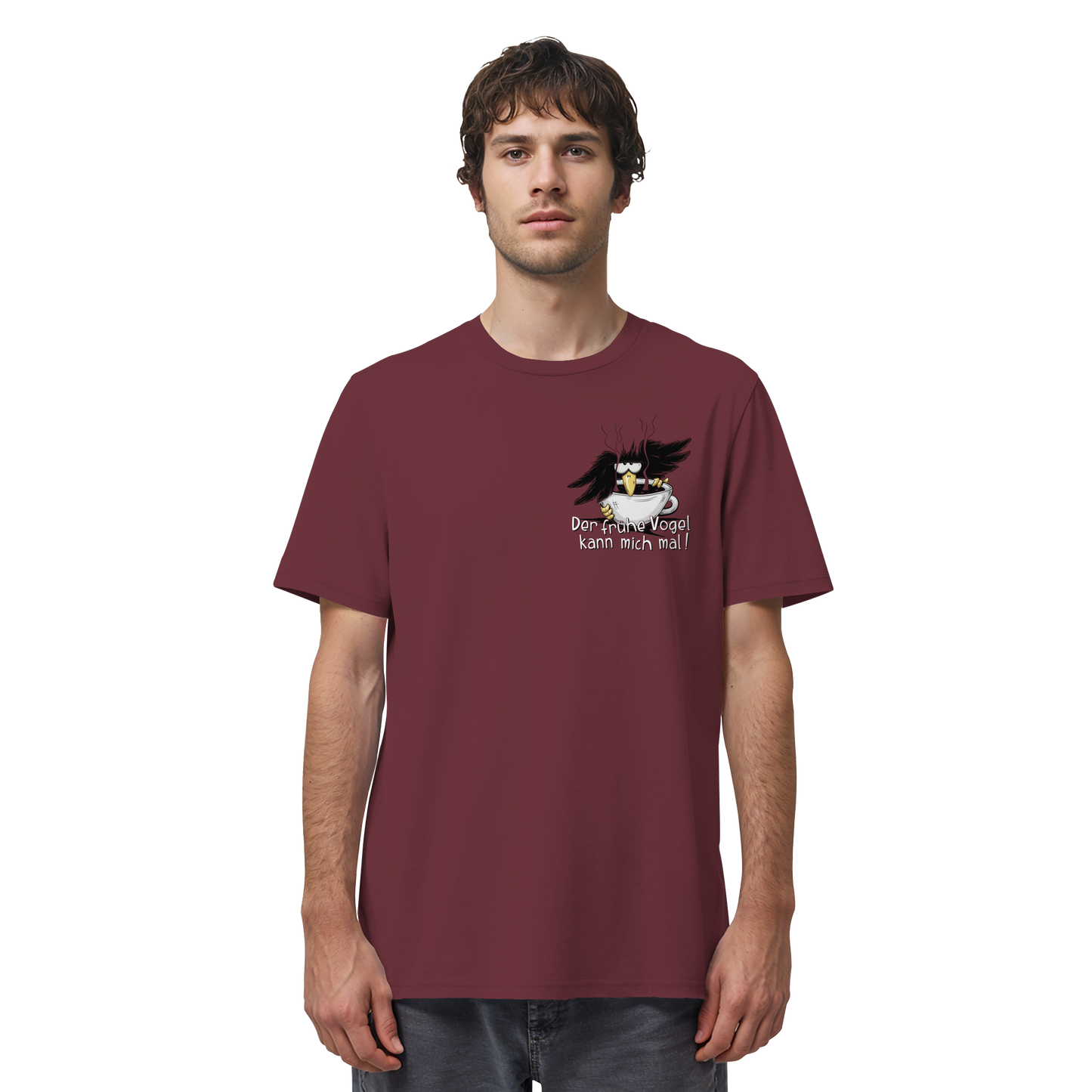 Der frühe Vogel kann mich mal | Kaffee Rabe - Organic Shirt