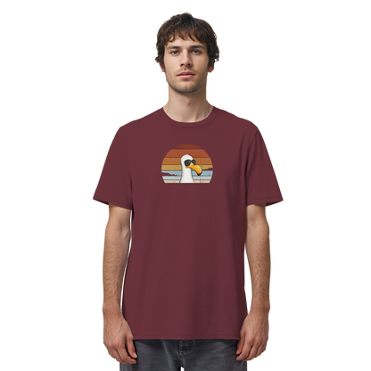 Cool lässige Retro Möwe - Organic Shirt