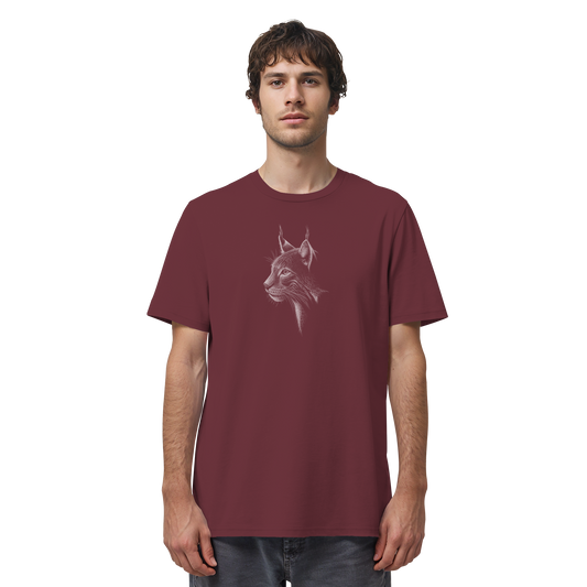 Luchs Kritzelkunst Wildkatze Illustration - Organic Shirt