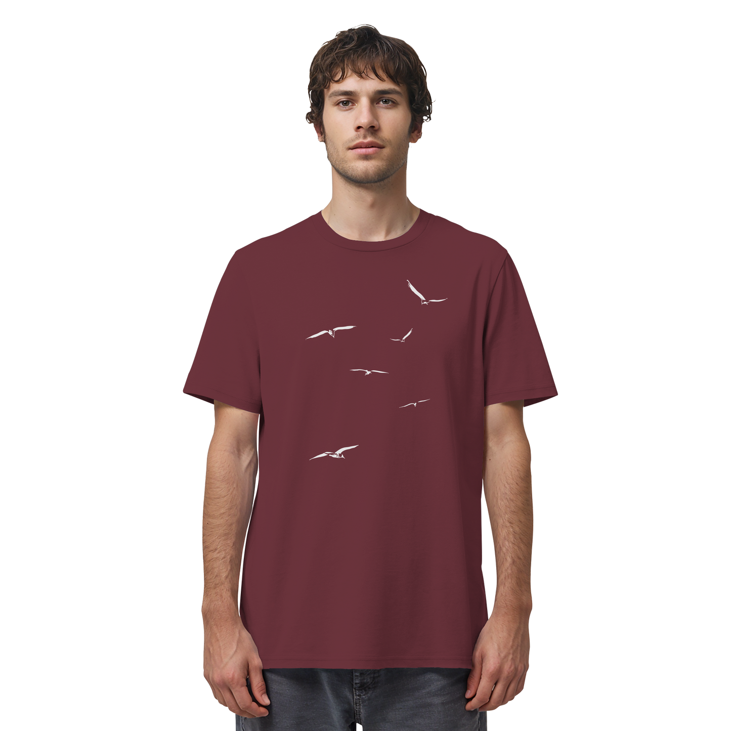 Vogelschwarm – Traum vom Fliegen - Organic Shirt