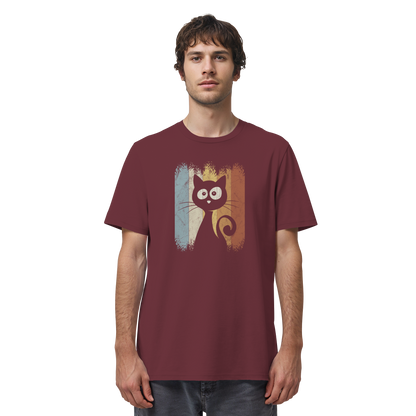 Retro Katze Silhouette - Organic Shirt