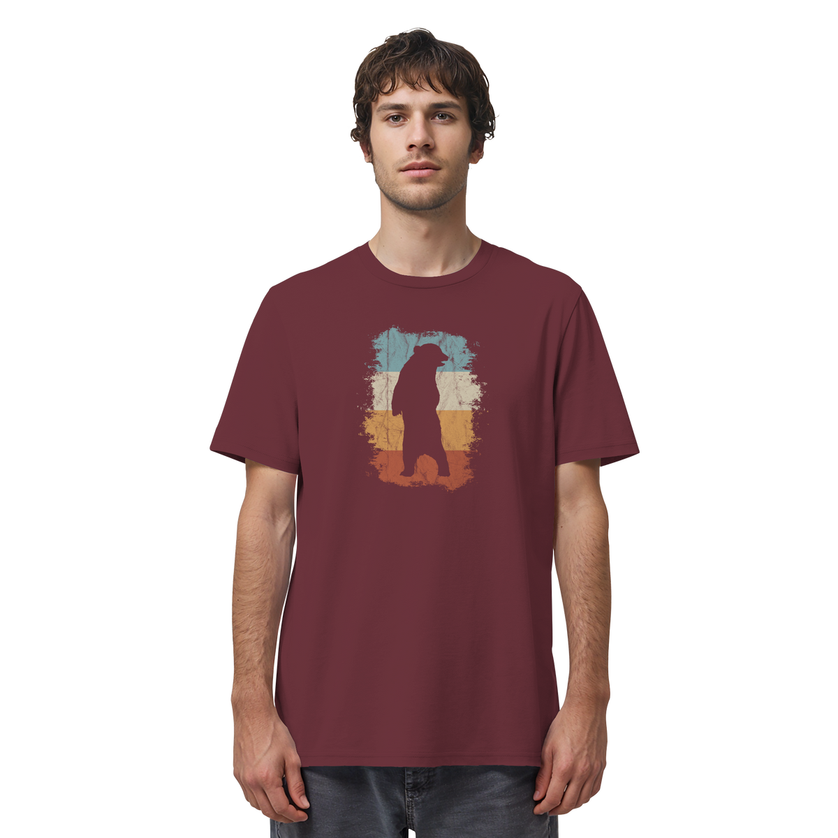 Retro Bären-Silhouette - Organic Shirt