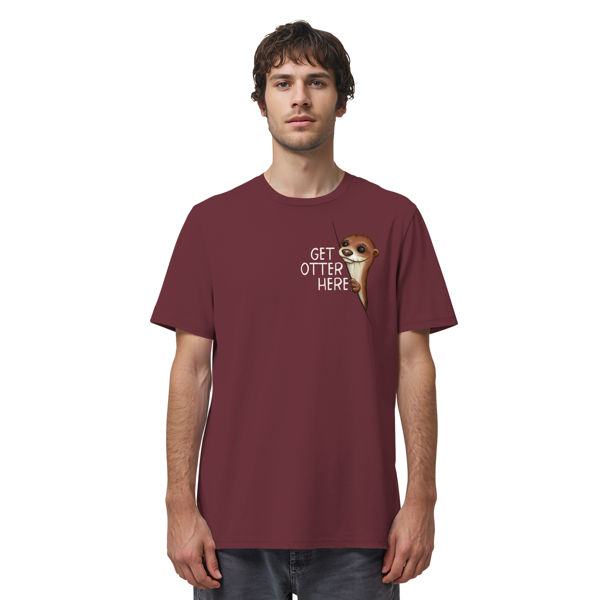 Get Otter Here | Lustiger Otter Kalauer - Organic Shirt