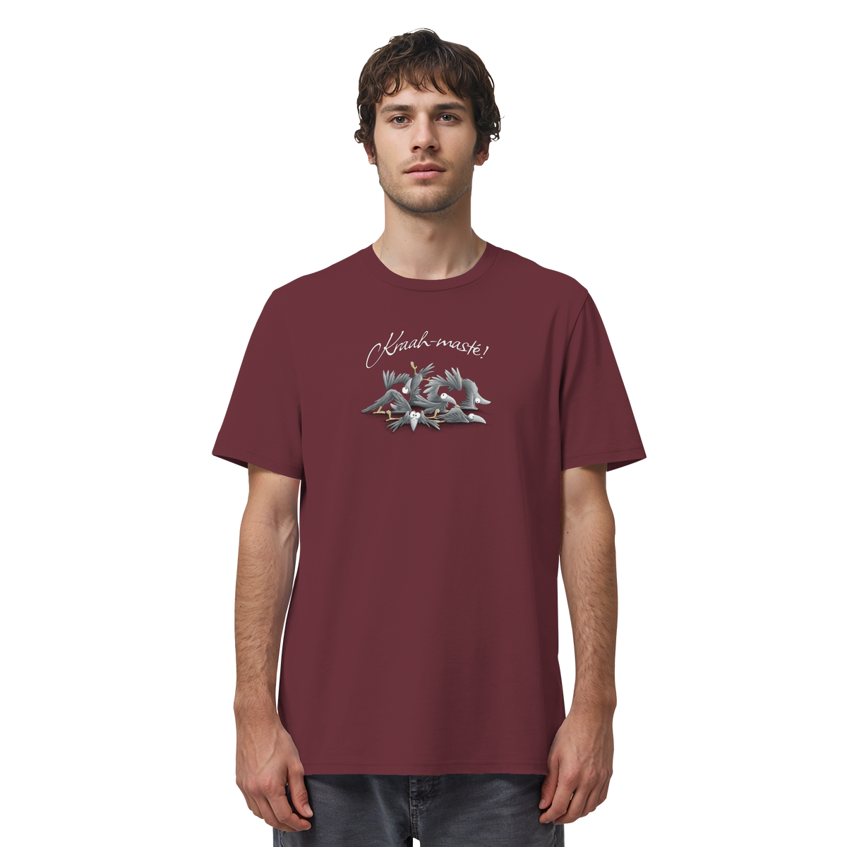 Kraah-masté! Yoga Raben Krähen - Organic Shirt