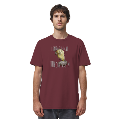 Einfach mal Durchbeissen Biber - Organic Shirt