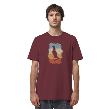 Retro Otter Fischotter Silhouette - Organic Shirt