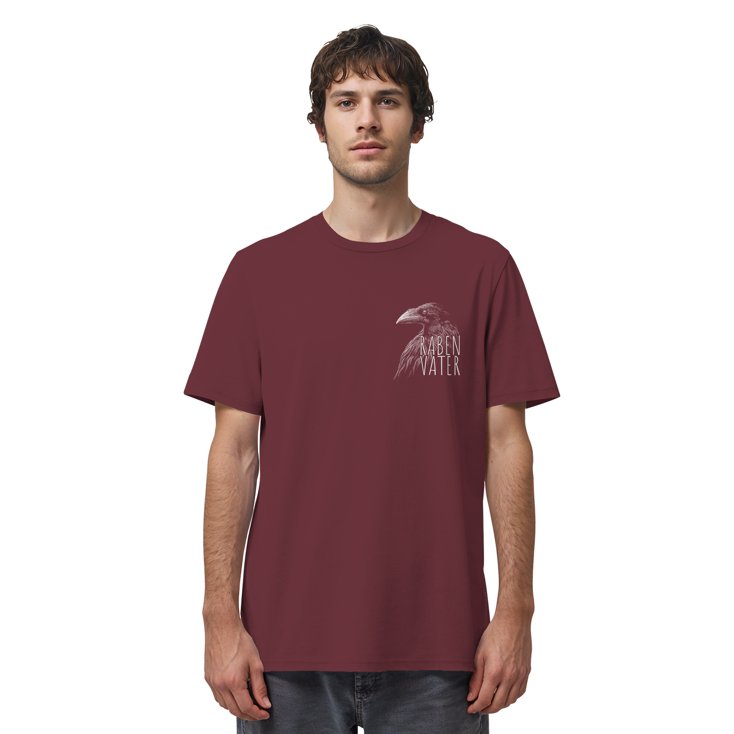Rabenvater schwarzer Rabe Krähe - Organic Shirt