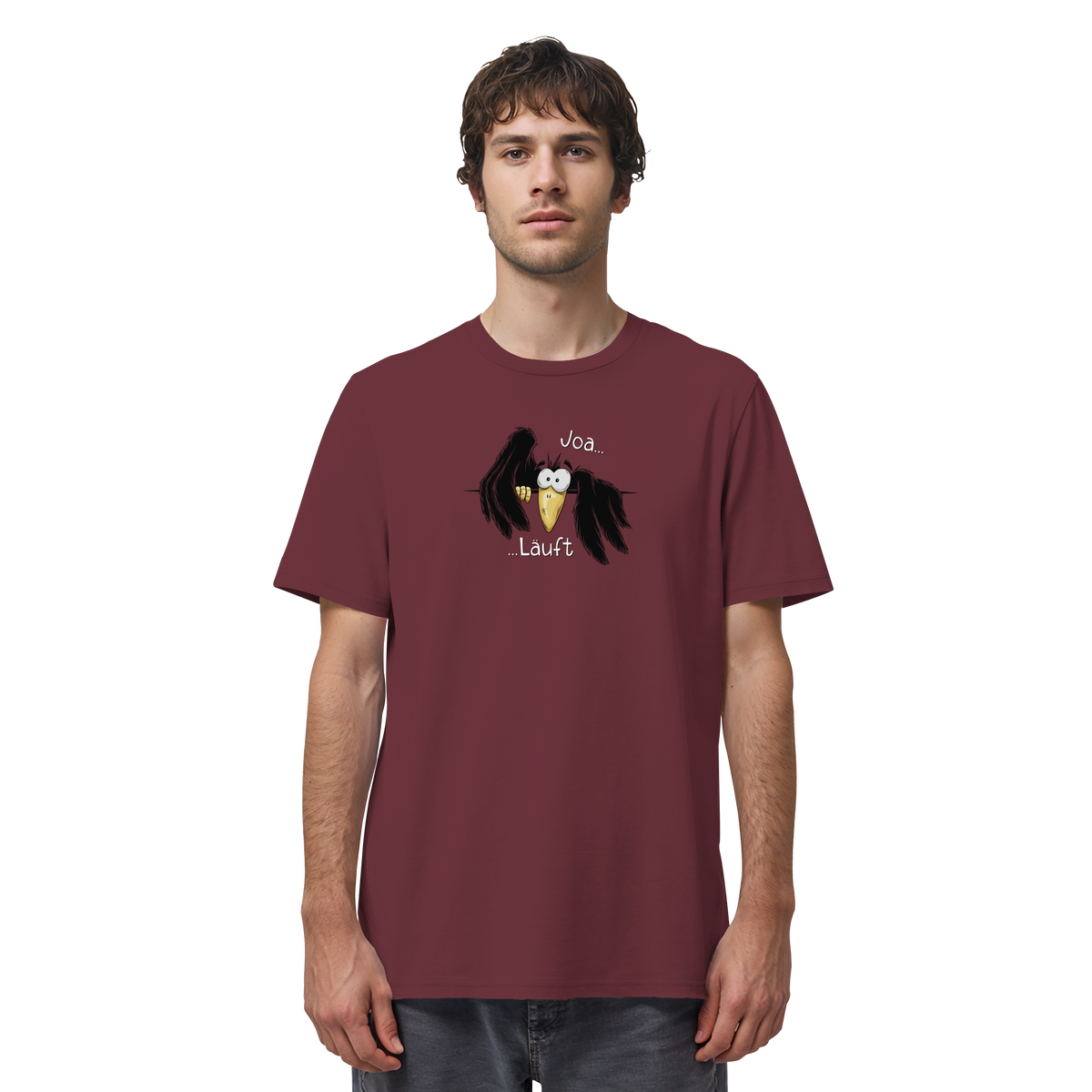 Joa Läuft Krähe gechillter Rabe - Organic Shirt