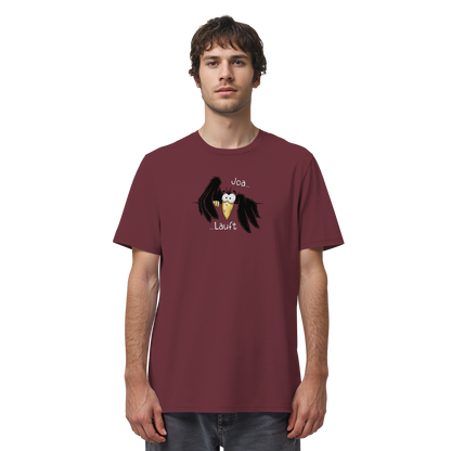 Joa Läuft Krähe gechillter Rabe - Organic Shirt