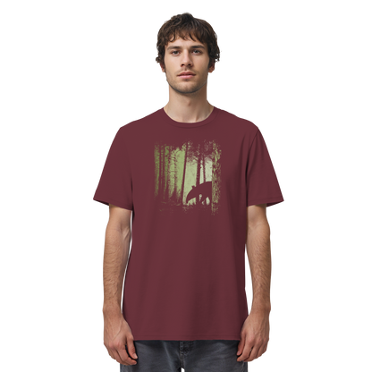 Lässiger Tapir im Zwielicht Wald - Organic Shirt