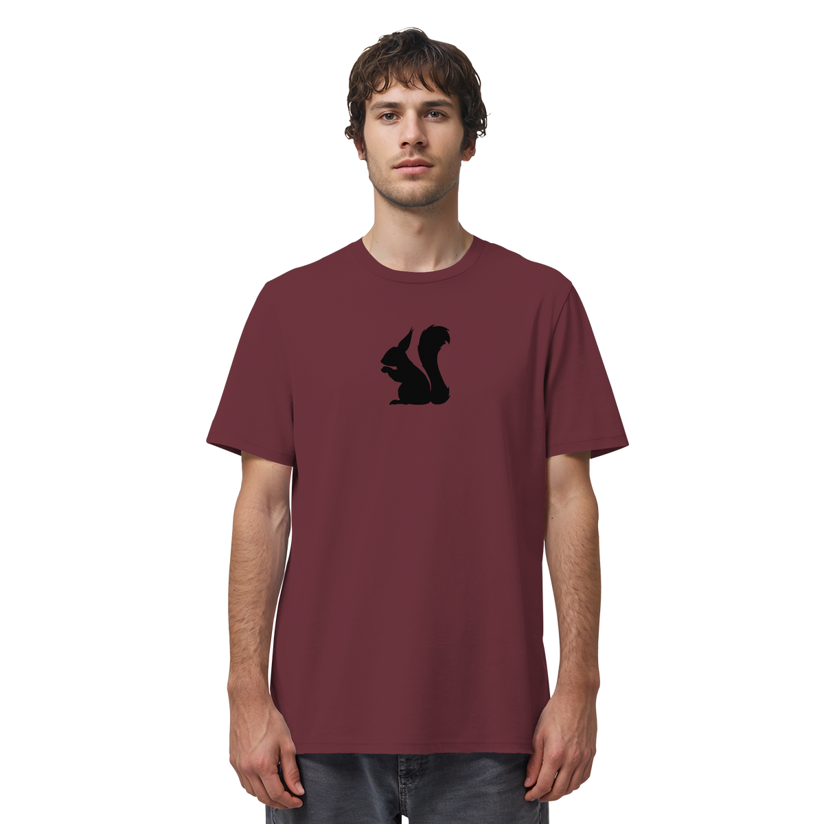 Eichhörnchen Silhouette - Organic Shirt