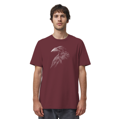 Kritzelkunst Rabe Krähe - Organic Shirt