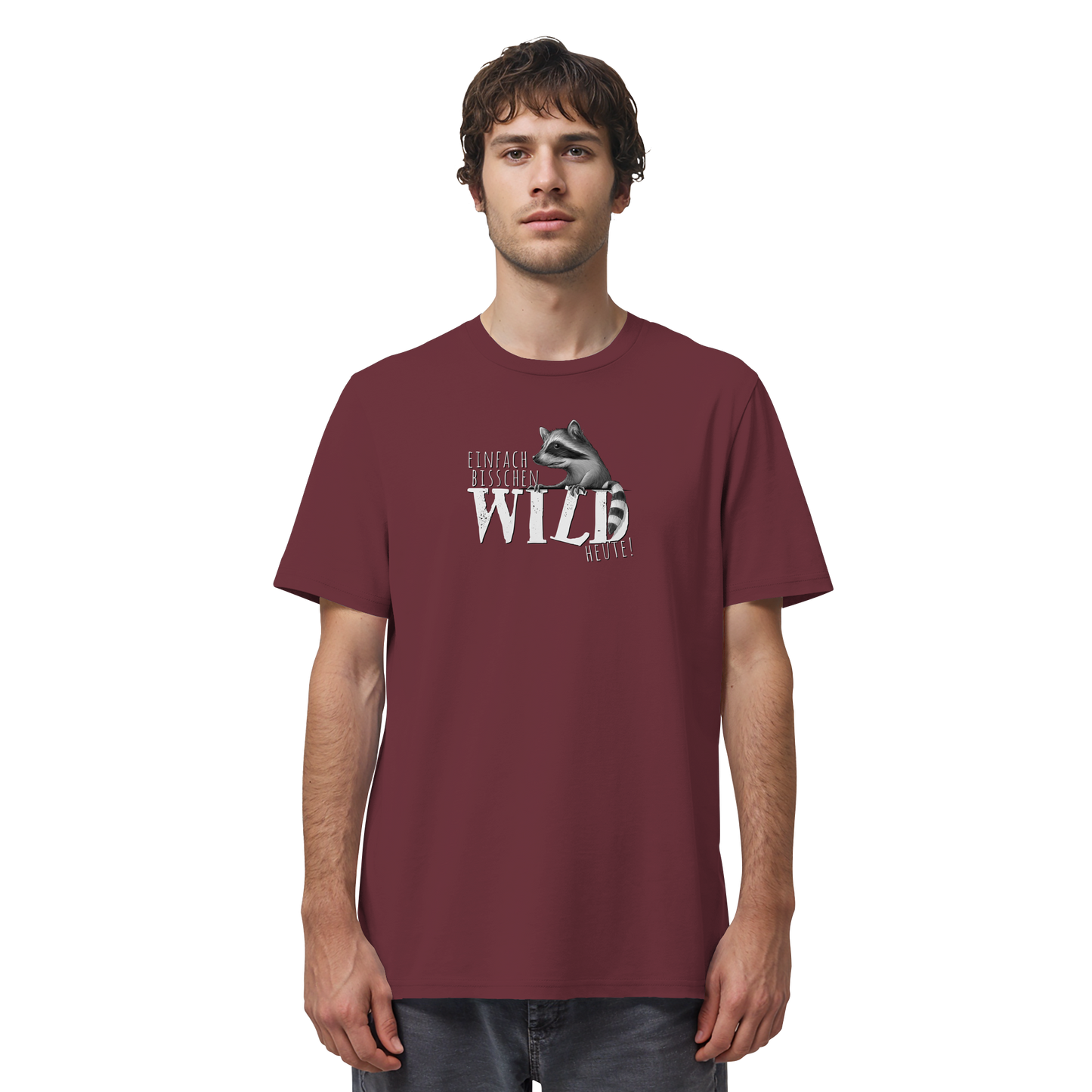 Bisschen wild heute! Waschbär - Organic Shirt