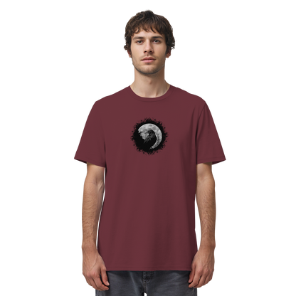 Schwarzer Rabe bei Vollmond  - Organic Shirt