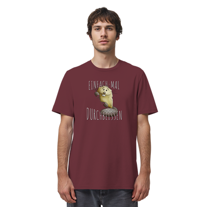 Einfach mal Durchbeissen Biber - Organic Shirt