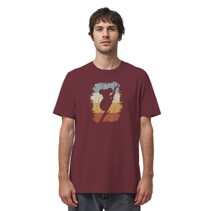 Retro kletternder Koala-Bär - Organic Shirt