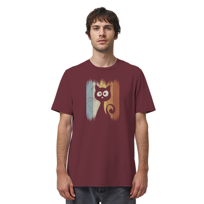 Retro Katze Silhouette - Organic Shirt