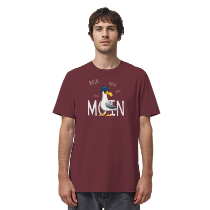 Moin Moin Lässige Hipster Möwe  - Organic Shirt