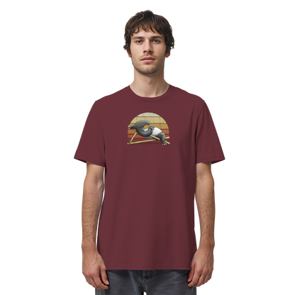 Lässiger Retro Sundown Tapir - Organic Shirt