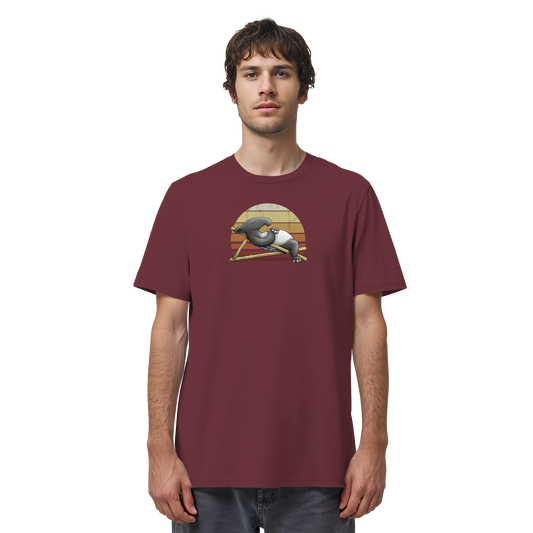 Lässiger Retro Sundown Tapir - Organic Shirt